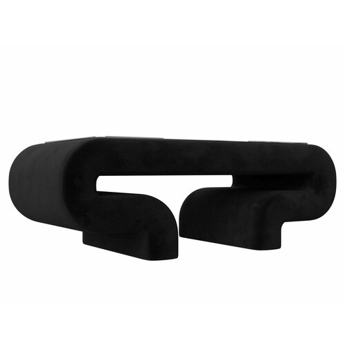 Стол Волна, Велюр черный