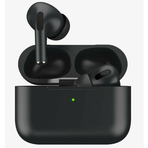 Наушники в футляре с возможностью беспроводной зарядки Черный цвет 1690₽