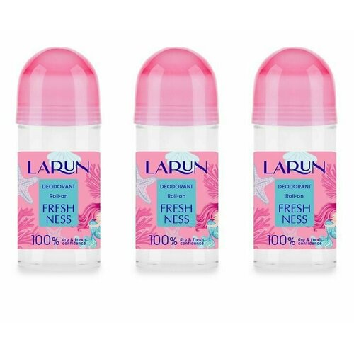 Larun Дезодорант шариковый Freshness, 70 мл, 3 шт