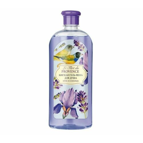 Le Flirt Du Provence Мягкая гель-пена Ирис и Лаванда,1200 мл