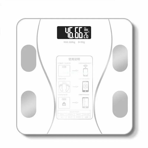 Умные весы с диагностикой параметров тела, напольные весы, электронные весы, smart-весы, весы напольные, весы, белые умные весы с диагностикой параметров тела напольные весы электронные весы smart весы весы напольные весы