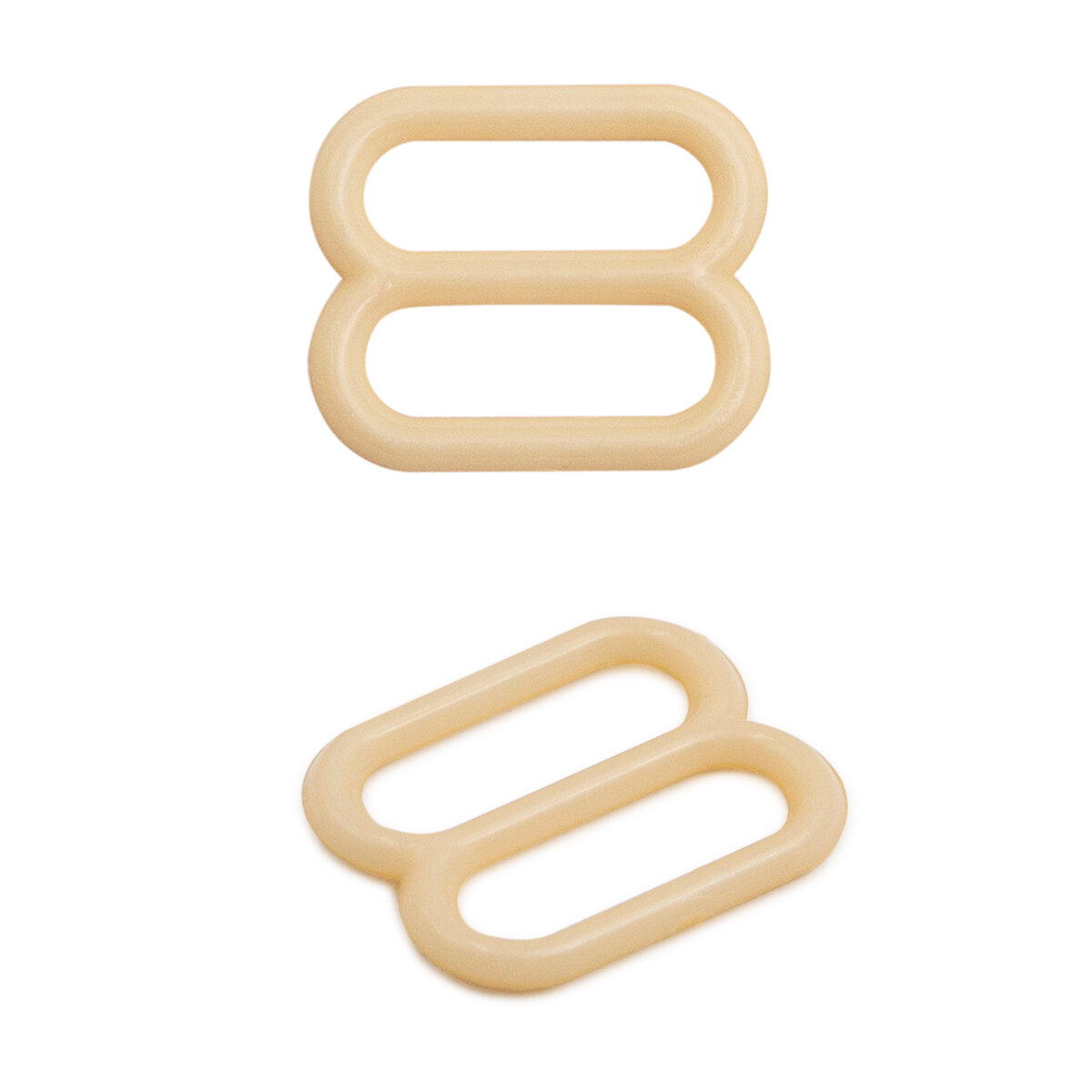 Регуляторы для бретелей 10 мм, 100 шт, пластик, Айрис (C180 телесный)