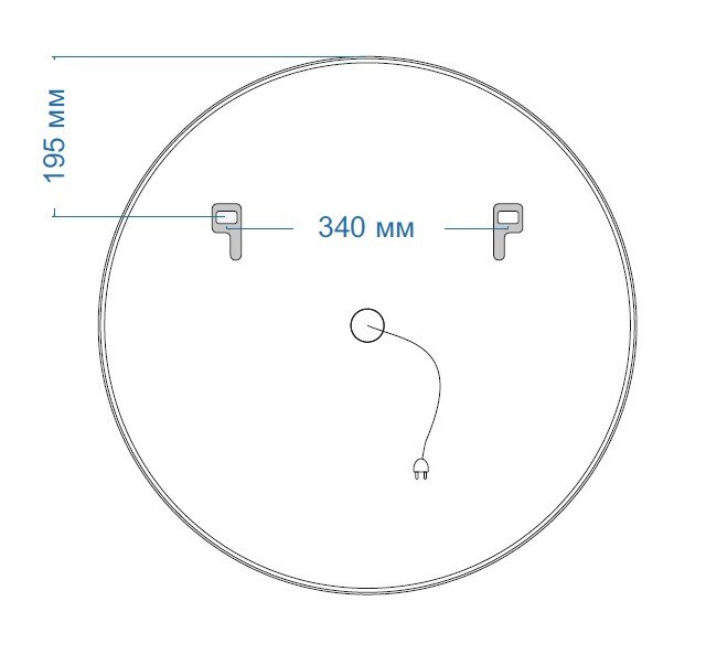 Зеркало Azario Плаза D770 сенсорный выключатель NEW ФР-00002131 - фотография № 11