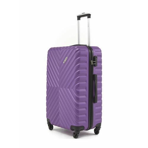 Чемодан Lacase, 85 л, размер L, фиолетовый чемодан lacase 70 л размер m серый