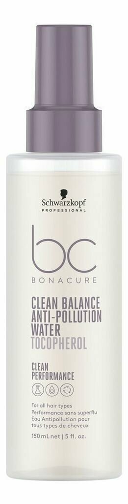 Schwarzkopf Professional Clean Balance Anti-Pollution Water Tocopherol - Вода для защиты волос от загрязнений с токоферолом 150 мл