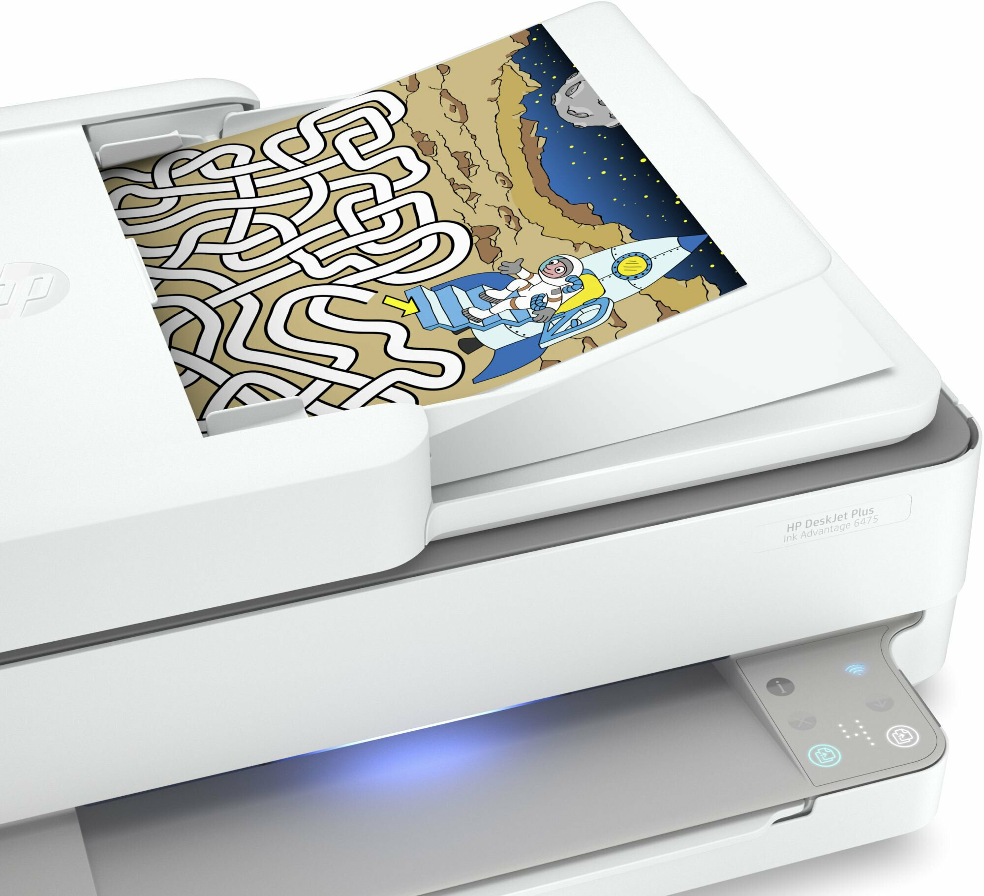 МФУ струйный HP DeskJet Ink Advantage 6475, A4, цветной, струйный, белый [5sd78c] - фото №17