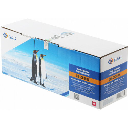 Картридж лазерный G&G GG-CF363X (9500стр.) для HP CLJ M552dn/M553N/M553DN/M553X/M577C/M577Z/M577F/M577DN пурпурный