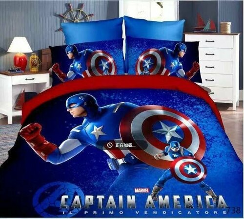 Детское постельное белье Winni Капитан Америка