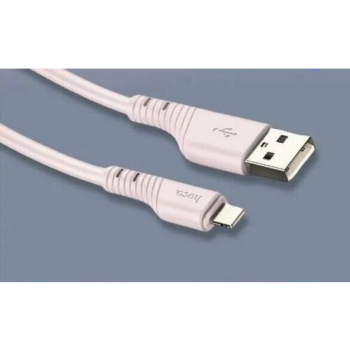 Кабель USB Lightning 8Pin HOCO X97 Silicone 2.4A 1.0м розовый