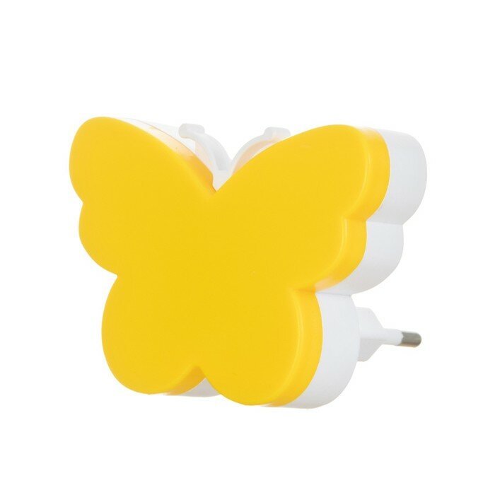 Ночник "Бабочка" LED 1Вт желтый 9х6х6 см (комплект из 5 шт) - фотография № 5