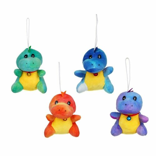 Сувенир мягкий дракончик, полиэстер, 10х10х7см, арт.12-1 сноу БУМ (цвет в ассортименте)