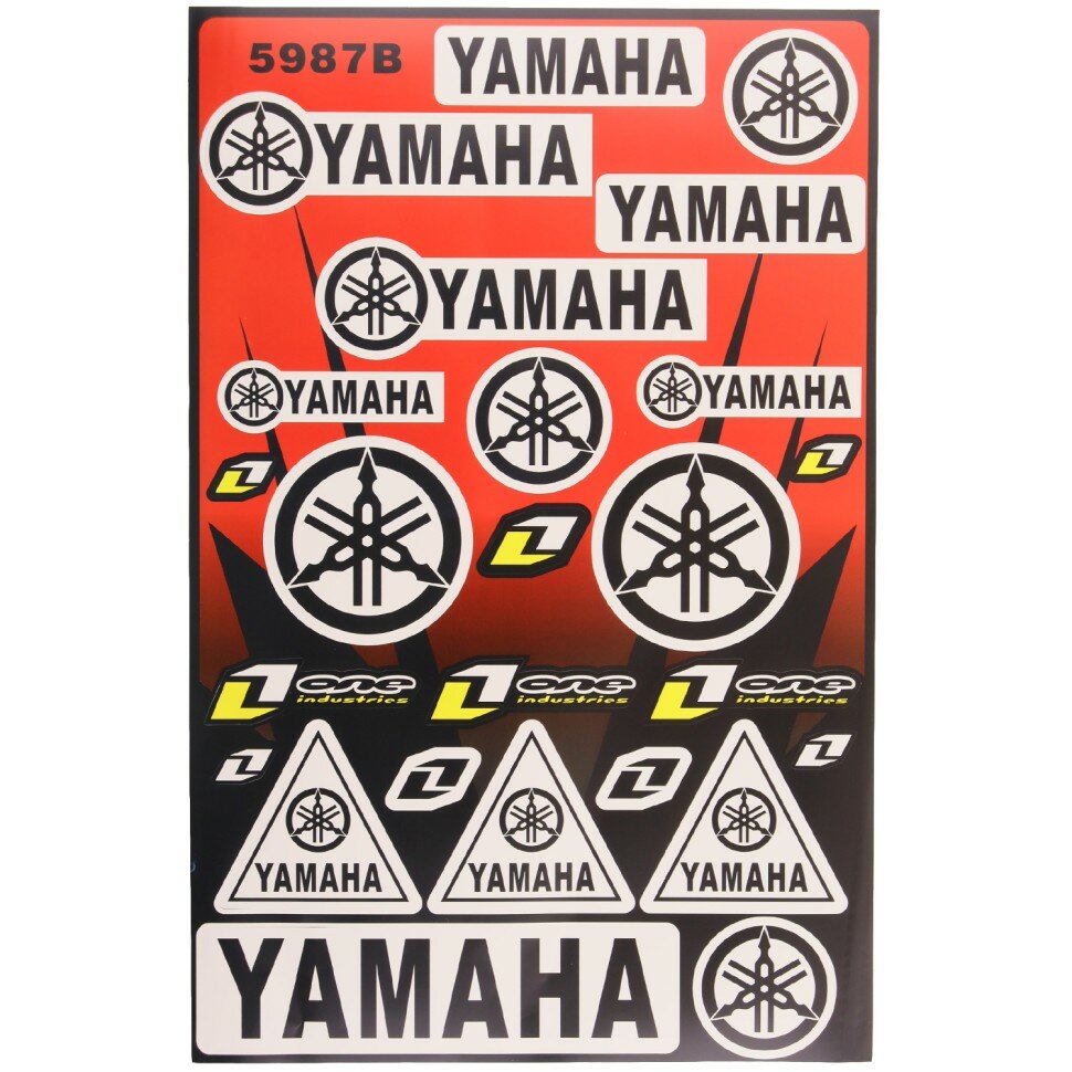 Наклейки (набор) спонсоры YAMAHA (43x28см)