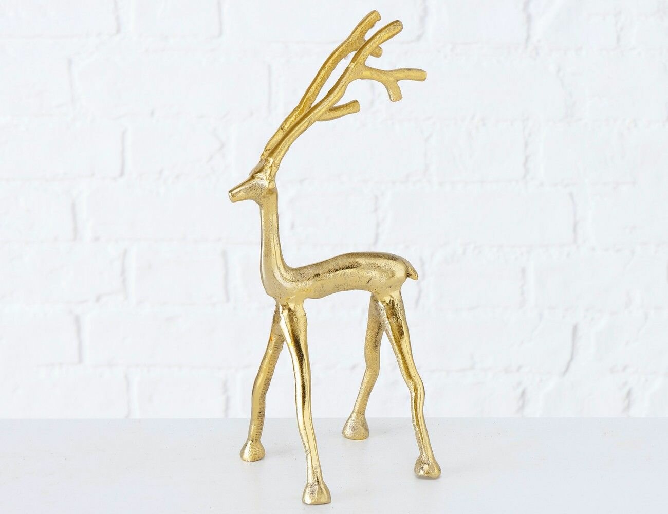 фото Статуэтка олень фродди, золотой, металл, 29 см, Boltze 2004020-9829690