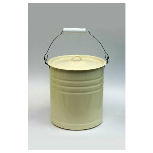 Ведро 1224М эмал 12 л С крышкой без рисунка магнитогорская эмаль 2790₽