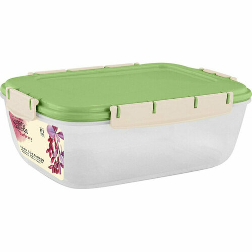 Контейнер для продуктов Sugar&Spice Barberry, 1,8л прямоугольный фисташка, 1538922