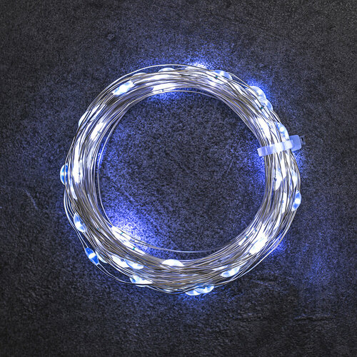 Гирлянда интерьерная Santi Роса micro-LED 200LED 15 м, холодный белый, прозрачный провод, 8 функций