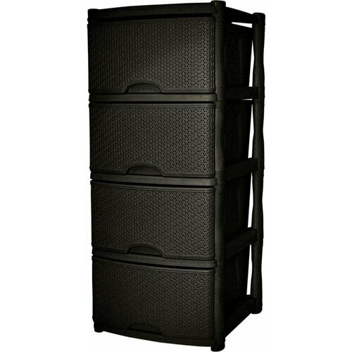фото Комод keeplex rattan kl377312011, темный каштан