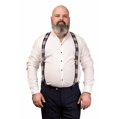 фото Подтяжки stilmark, синий, бежевый