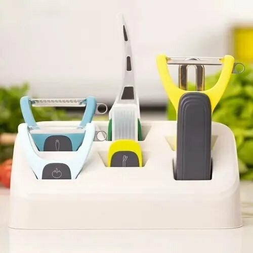 Фрукто-овощечистка вертикальная белый, разноцветный