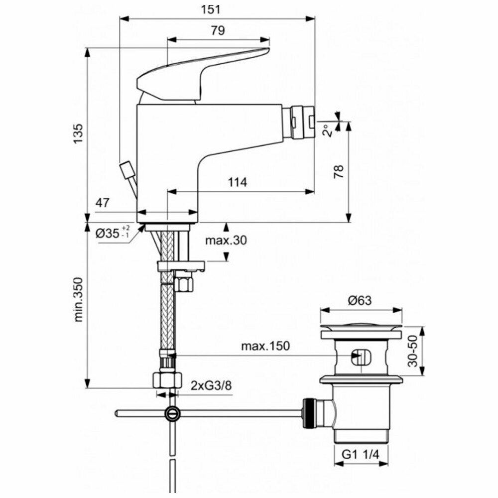 Смеситель Ideal Standard - фото №11