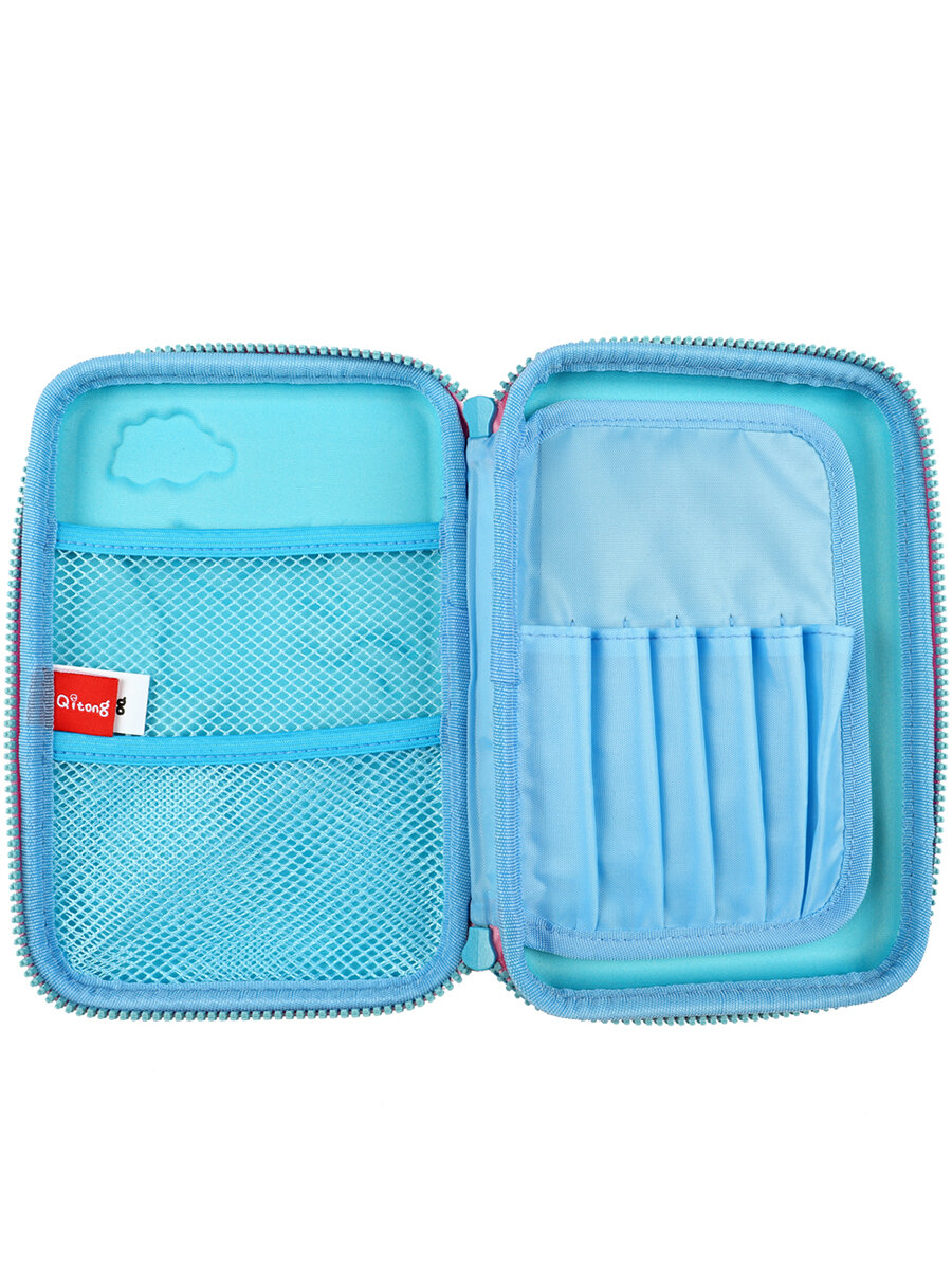 Пенал Multibrand QT-5673-light-blue - фото №2