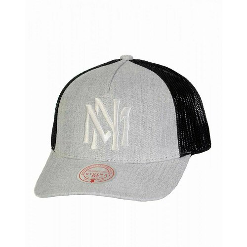 фото Бейсболка mitchell & ness, размер one size fits all, черный, серый