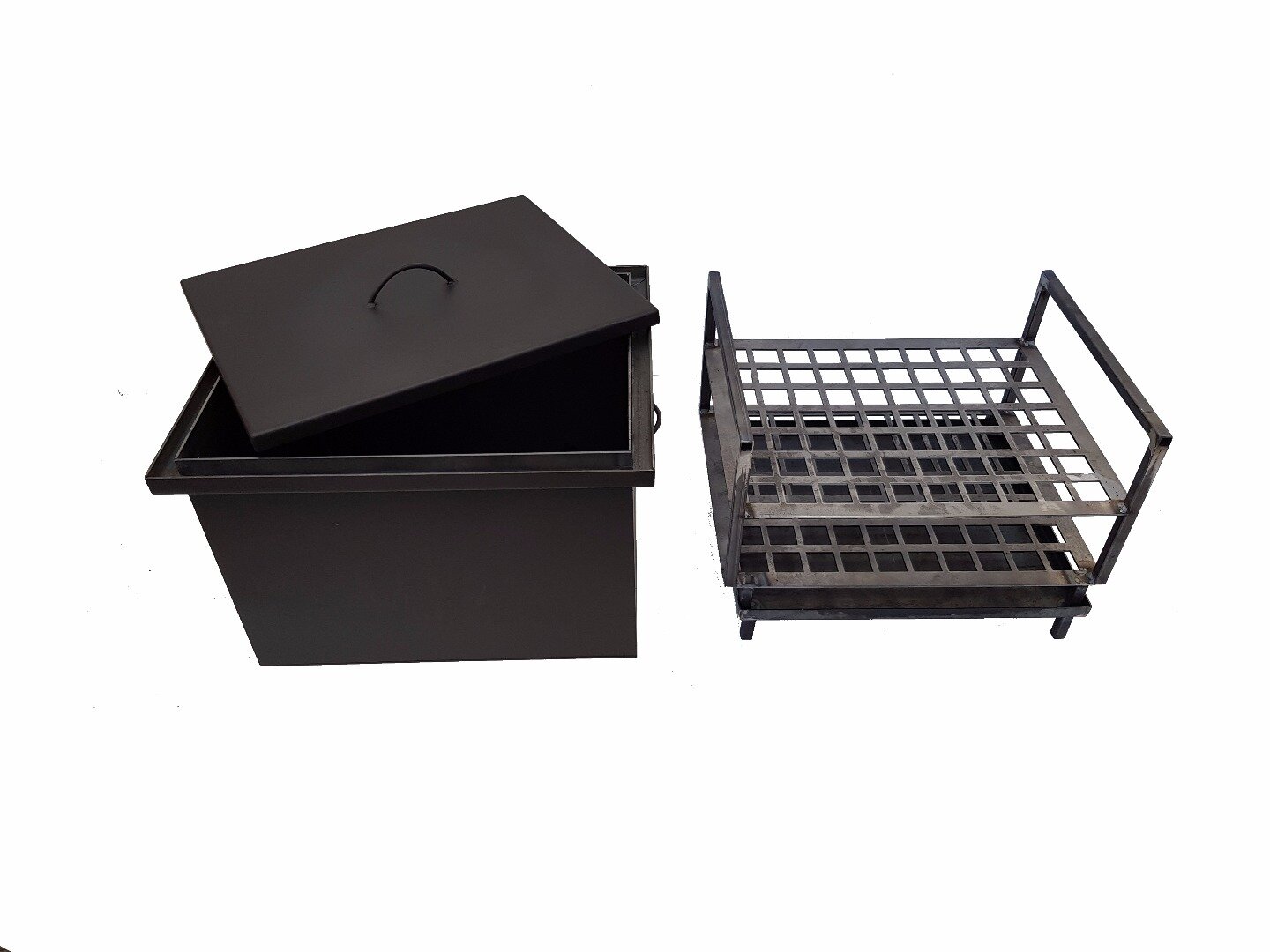 Коптильня с гидрозатвором 2х ур. с поддон. для жира