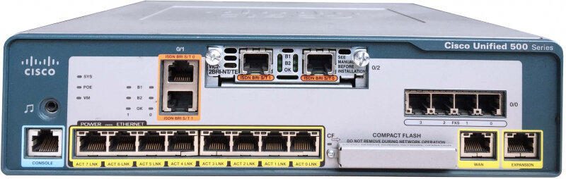 Маршрутизатор CISCO UC520-16U-2BRI