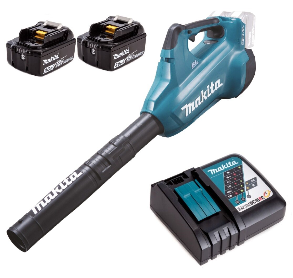 Аккумуляторная воздуходувка Makita DUB362Z + 2хBL1830 + DC18RC - фотография № 2