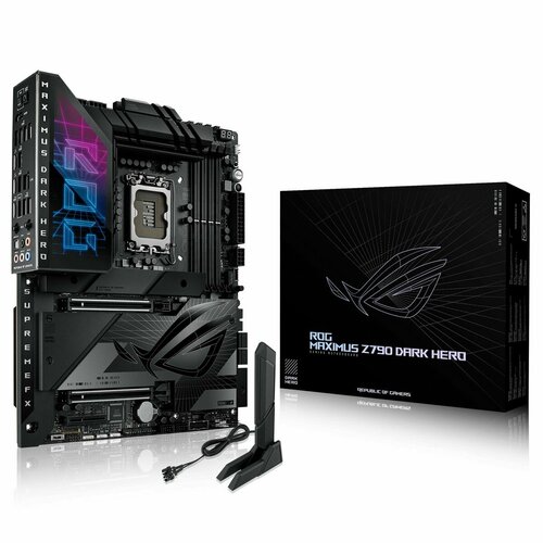 Материнская плата ASUS ROG MAXIMUS Z790 DARK HERO LGA1700 ATX 4xDDR5 2xPCIEx16 PCIEx4 5xM2 HDMI уц-2-1 81851₽