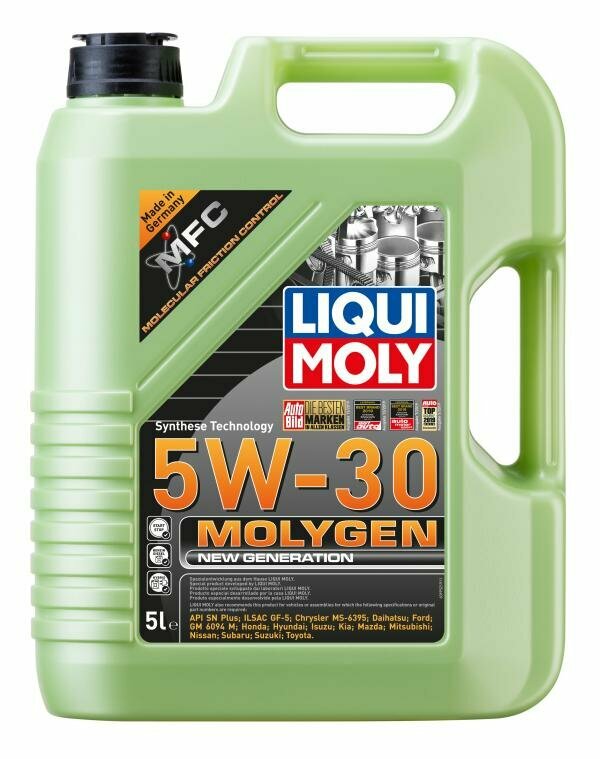 Масло моторное НС-синтетическое Liqui Moly Molygen New Generation 5W-30 5 по цене 4 LM-5W30-MG-5L
