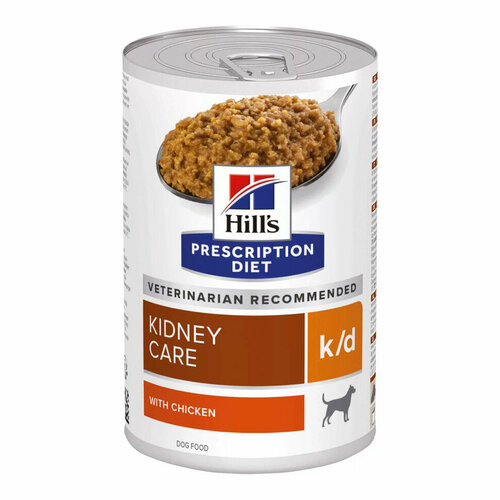 Hills Prescription Diet k/d диетический влажный корм для собак при заболеваниях почек, в консервах - 370 г х 6 шт