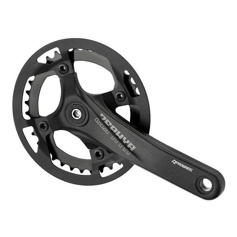 фото Система шатунов велосипедная PROWHEEL, для фэтбайков, 36T, для 8-скоростей, шатуны 175 мм, черный, ZEPHYR-236A