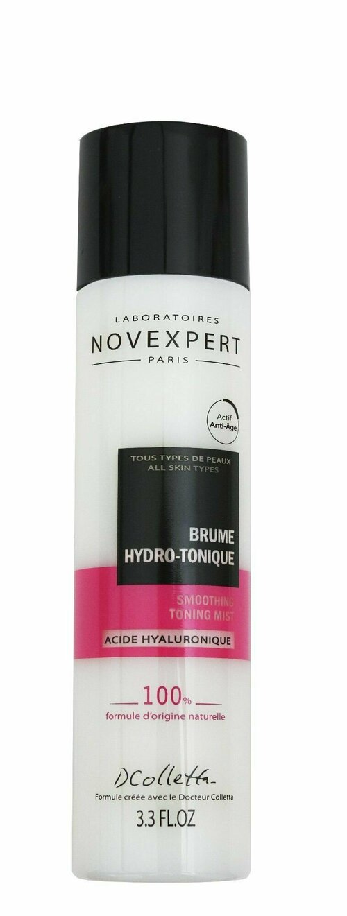 Тонизирующая дымка для лица 3 в 1 с гиалуроновой кислотой Novexpert Smoothing Toning Mist