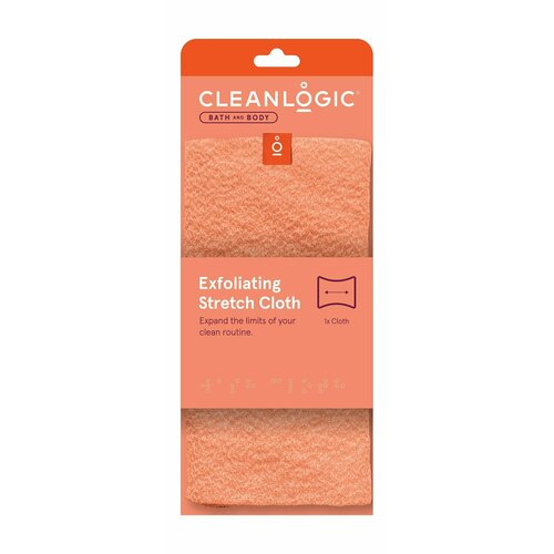 Растягивающаяся мочалка для тела Cleanlogic Bath & Body Exfoliating Stretch Cloth растягивающаяся мочалка для тела с древесным углем cleanlogic detoxify exfoliating stretch cloth