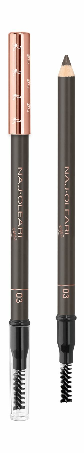 Карандаш для бровей 3 brunettes Naj Oleari Fill-In Brow Pencil