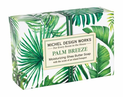 Парфюмированное мыло ручной работы Michel Design Works Palm Breeze Boxed Single Soap