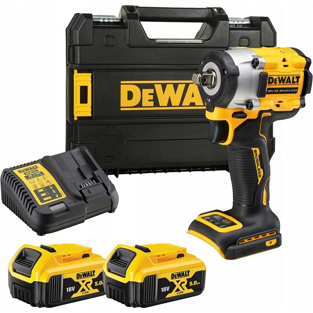 Гайковерт аккумуляторный DEWALT DCF 921 P2T-GB, Кейс + 2Акб*5Ач