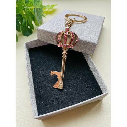 Брелок, розовый, бежевый