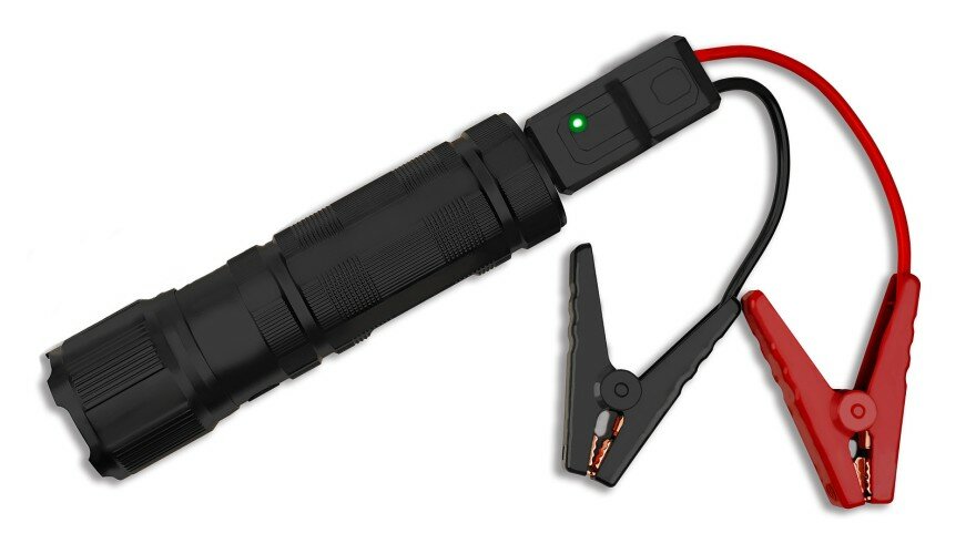 Пуско-зарядное устройство на 12000 мАч + фонарик CARCAM Flashlight Jump Starter 12000mAh FJS-1201 — фото 3