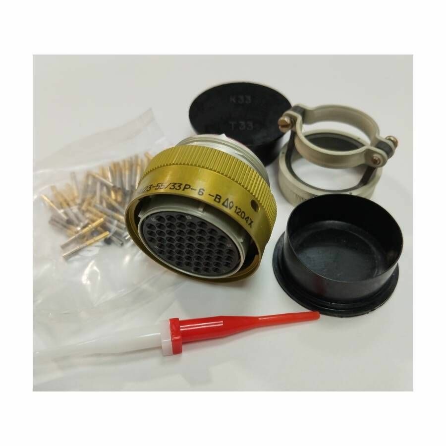 Розетка СНЦ23-55/33Р-6-В кабельная с прямым кожухом