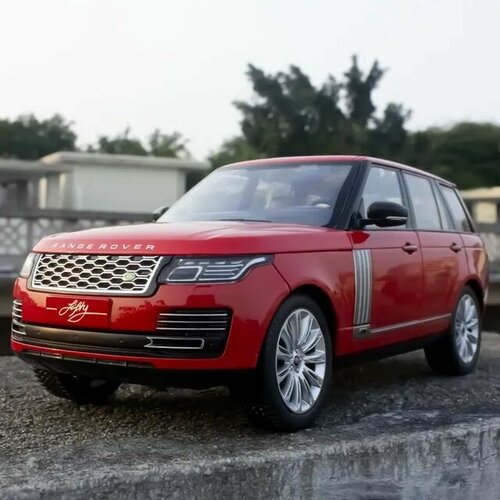 коллекционная масштабная модель range rover vogue 1 24 металл свет звук Коллекционная Металлическая машинка Land Rover Рендж Ровер 1:18 ( Красный )