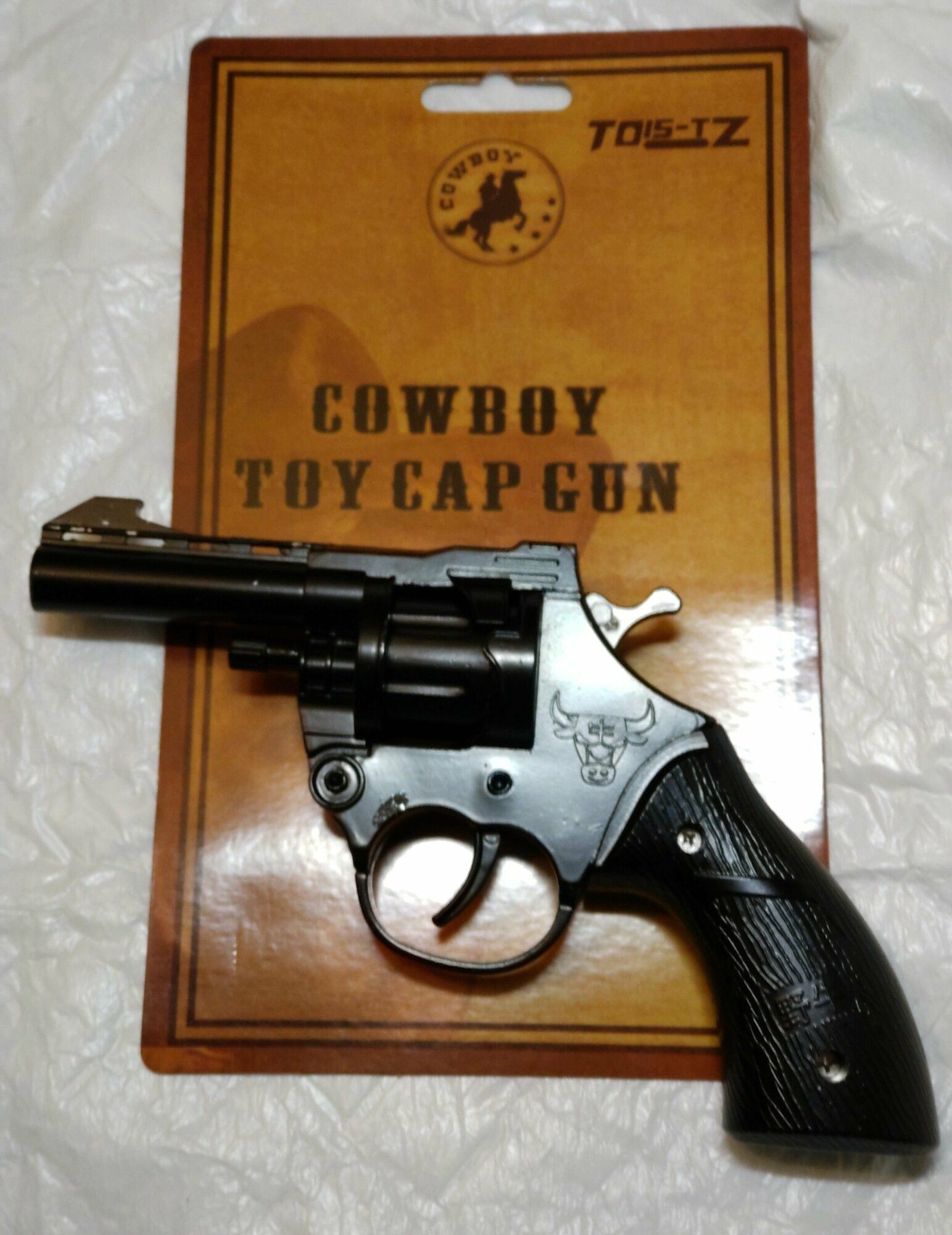 Металлический револьвер под пистоны COWBOY