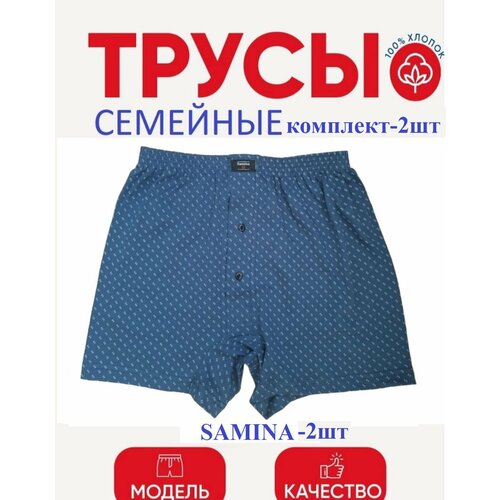 фото Трусы , 2 шт., размер 56, мультиколор samina
