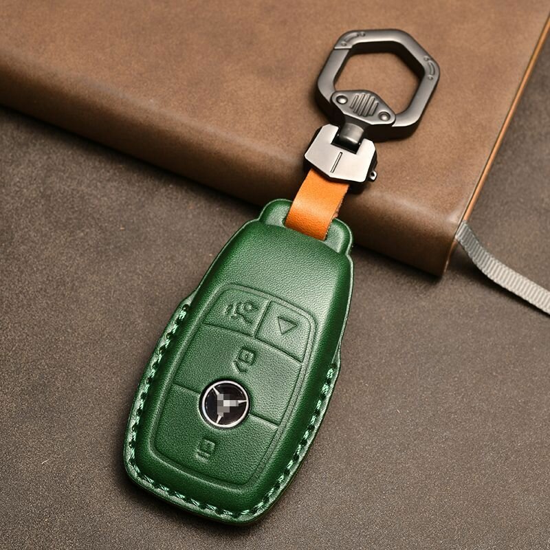 Чехол кожаный для смарт ключа Mercedes-Benz (4 кнопки)