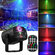 Лазерная светомузыка 60 рисунков, Лазерный проектор, RGB LED мига...