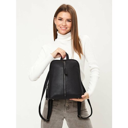 Рюкзак , внутренний карман, регулируемый ремень, черный