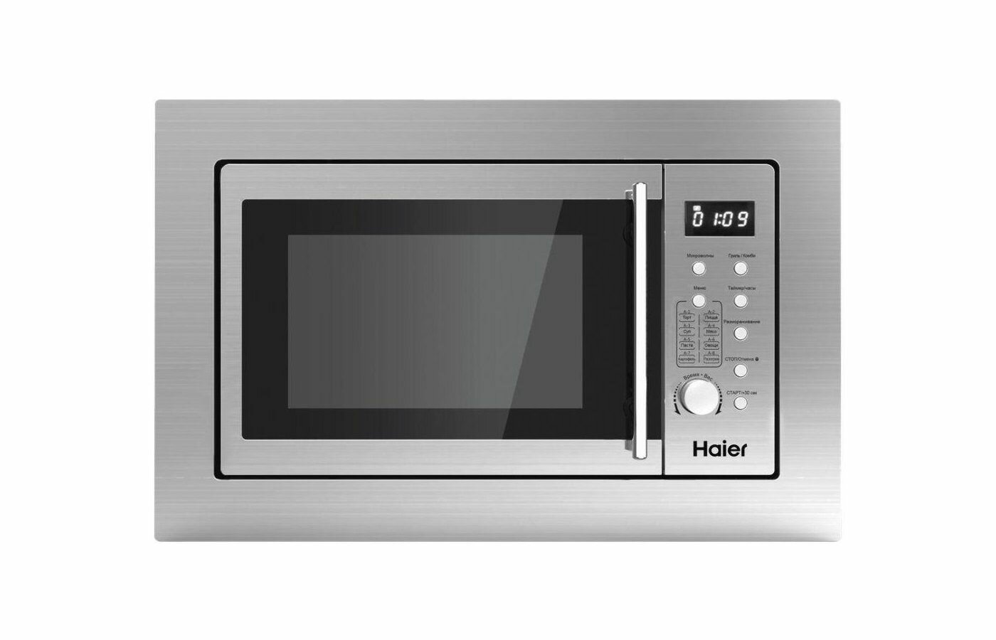 Картинки Встраиваемая микроволновая печь HAIER HMX-BDG259LX серебристая