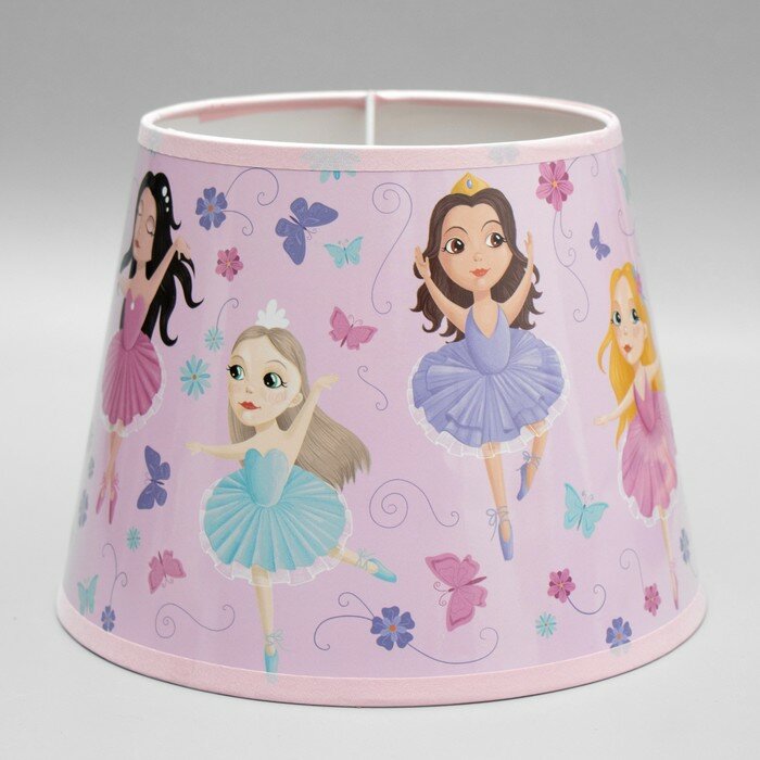 фото Абажур "Балерины" Е14 розовый 20х20х15 см
