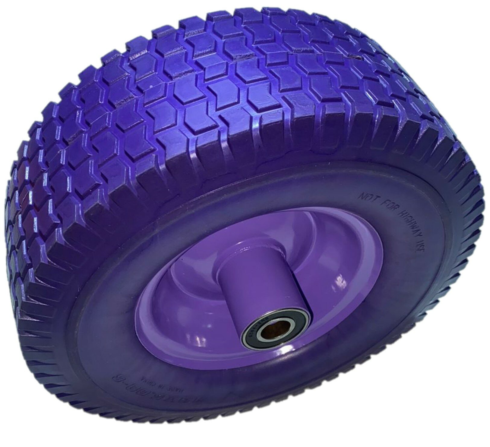 фото Колесо полиуретановое, 350 мм, посадочный диаметр 16 мм, VicArt